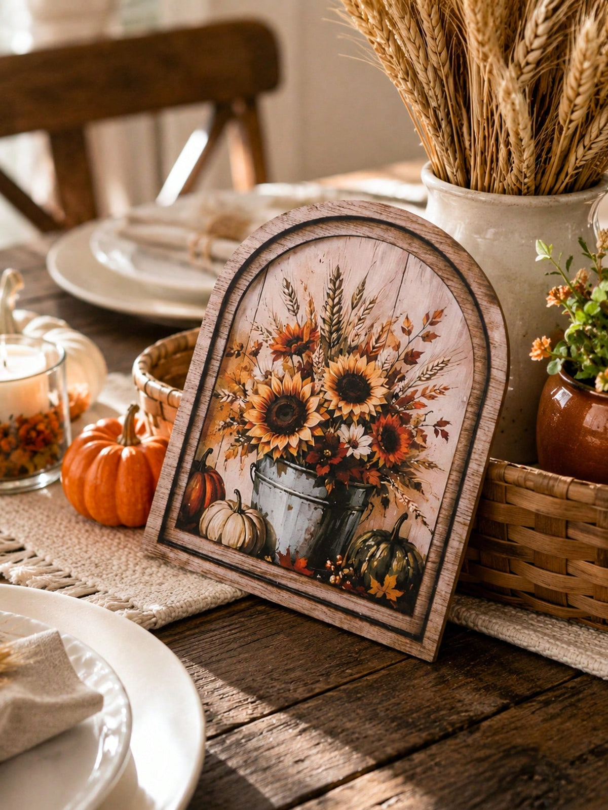 sunflower pumpkin arch sign - photo 8
