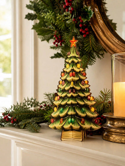 vintage ceramic look Christmas tree - photo 9