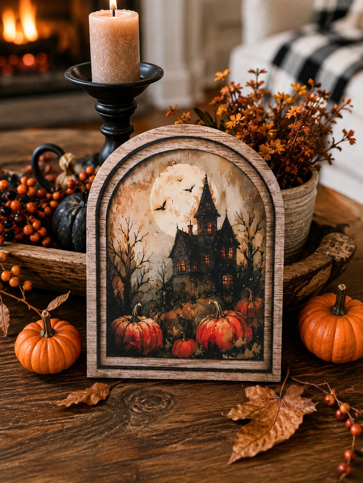 haunted house arch tabletop sign - photo 9