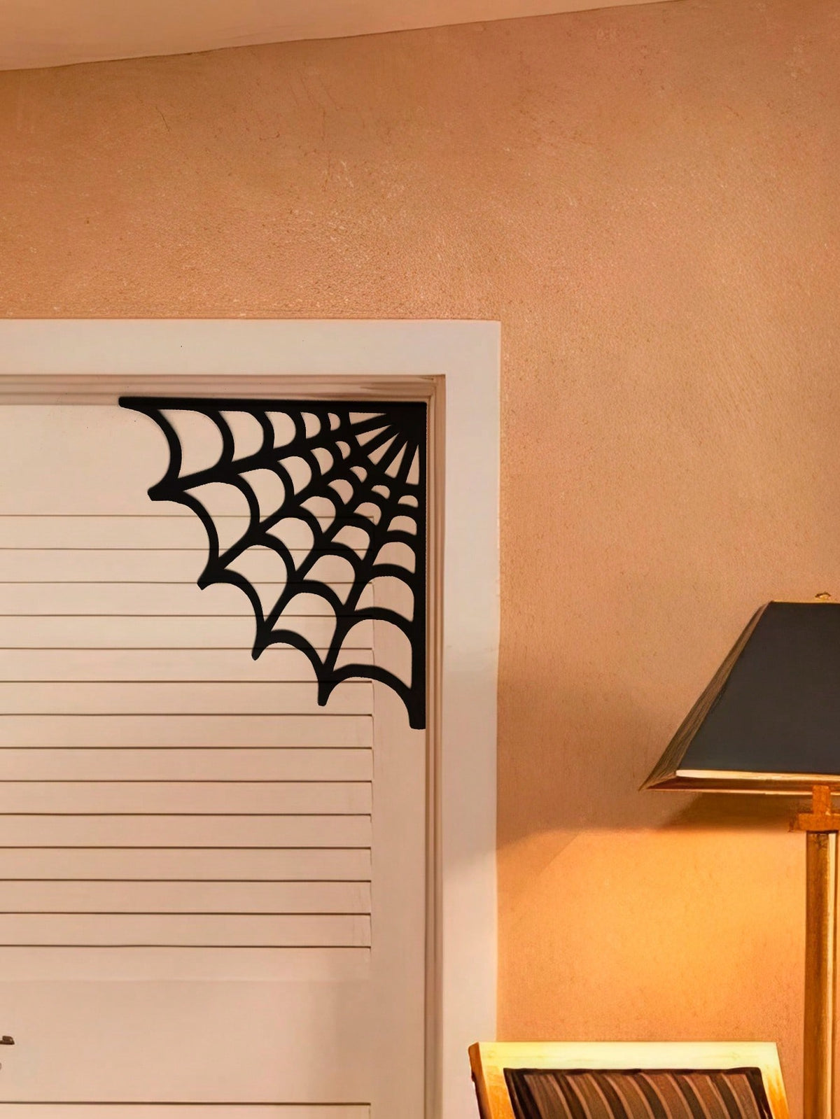 spider web door corner decor - photo 8