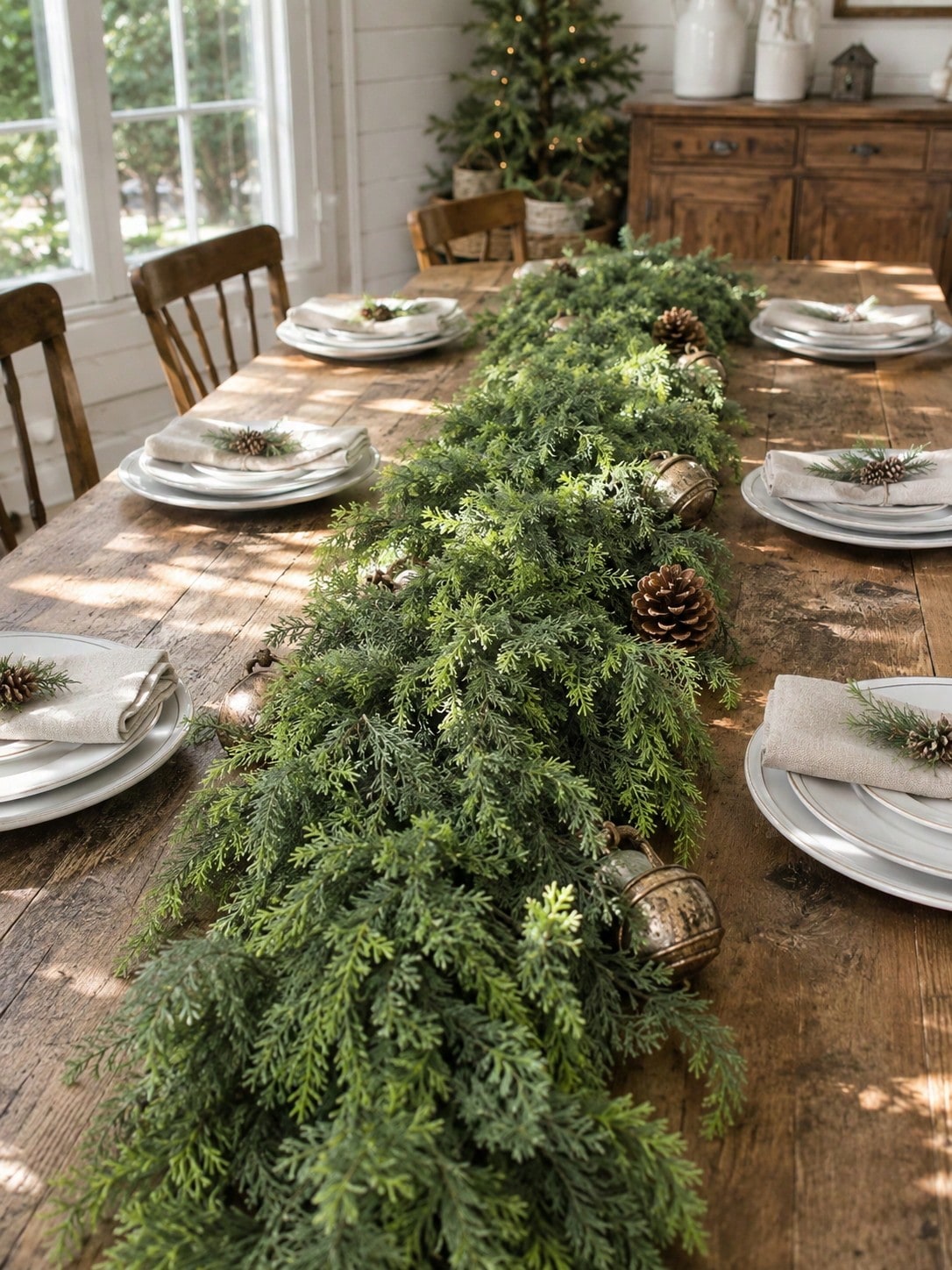 artificial cypress Christmas garland - photo 9