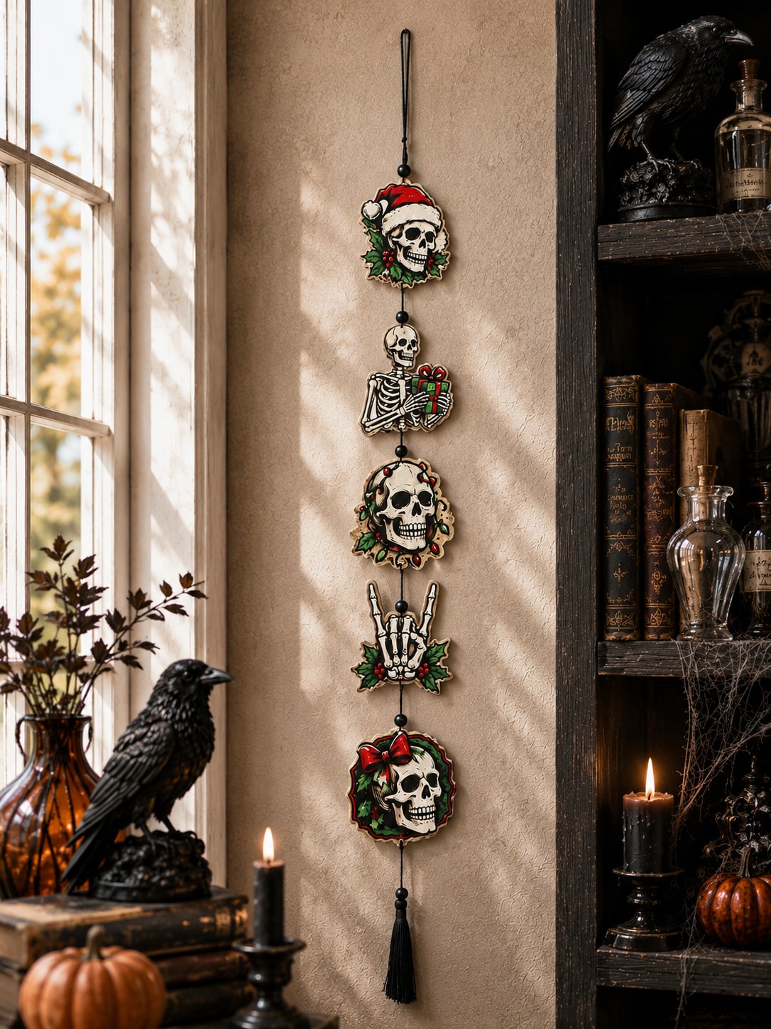 creepy Christmas skull hanging decor - photo 9