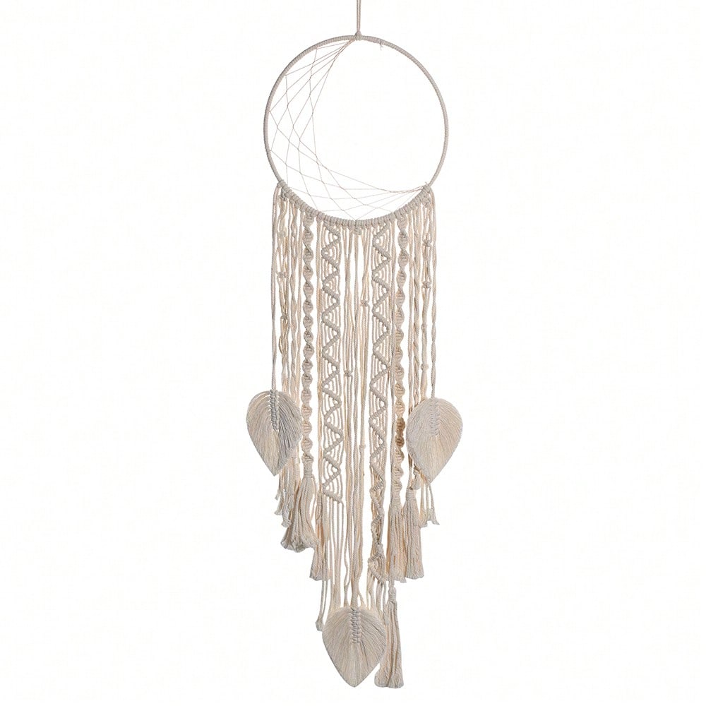crescent moon macrame dream catcher - photo 8