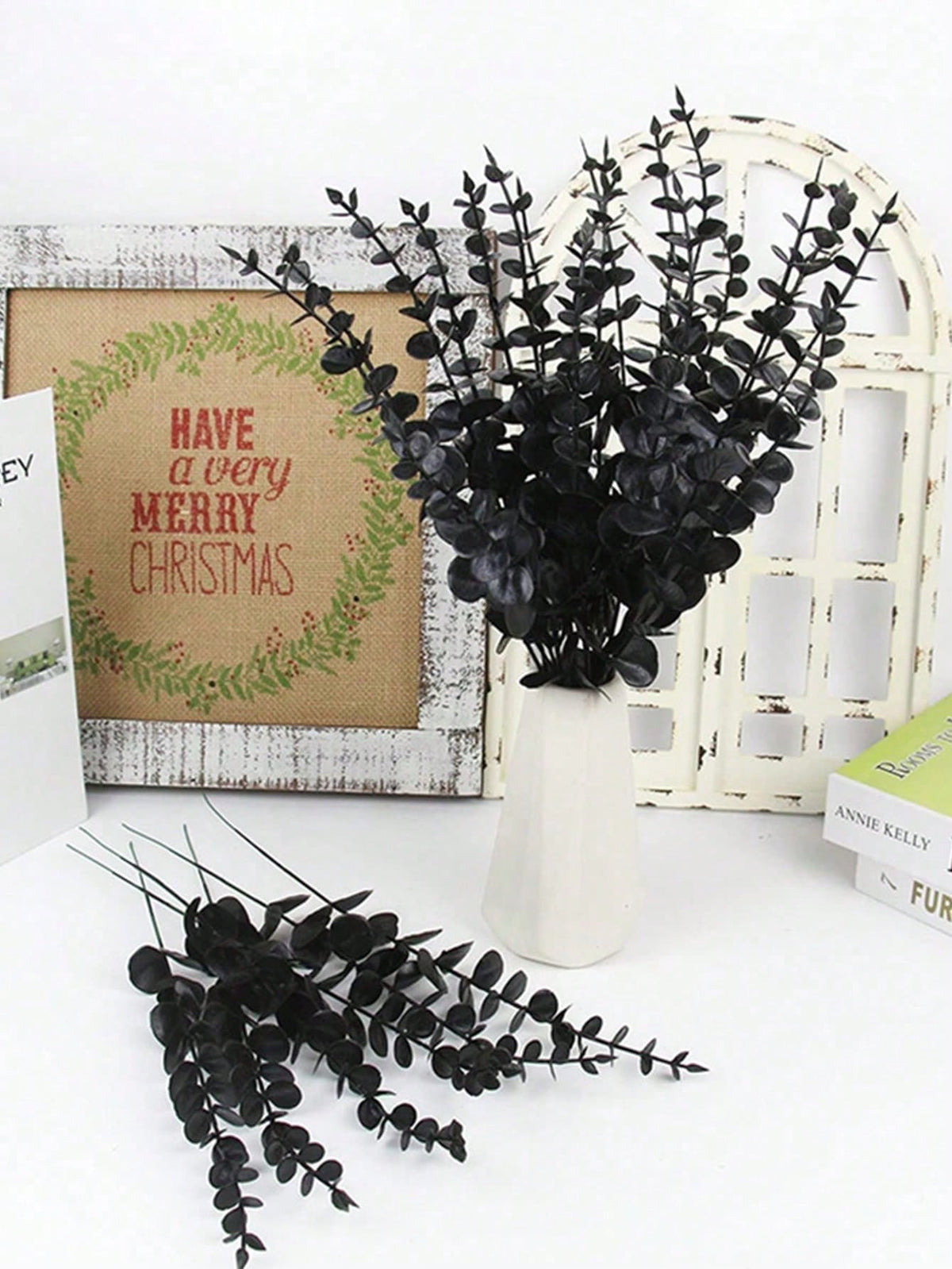 black artificial flower stems - photo 7