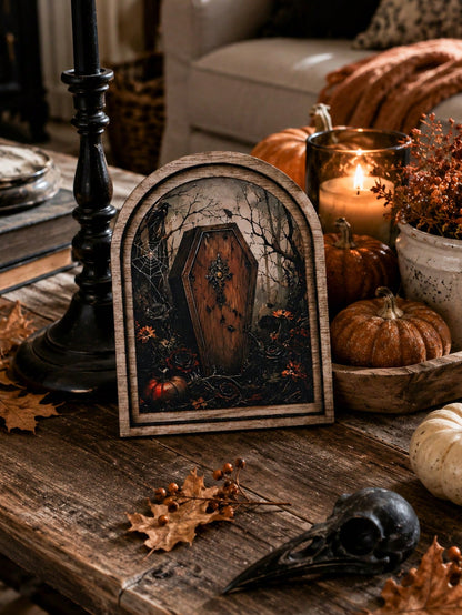 gothic coffin raven arch sign - photo 9