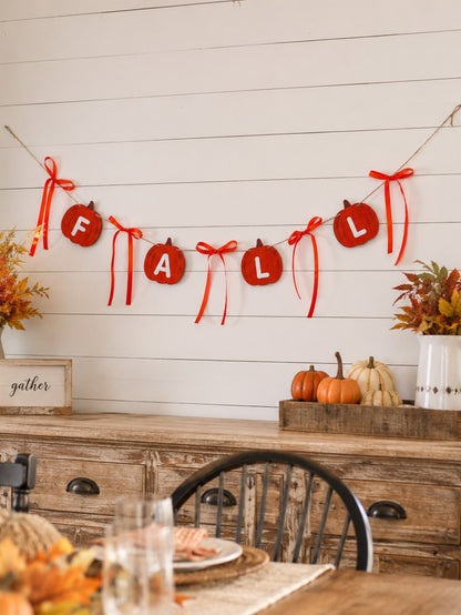 fall pumpkin letter garland - photo 9