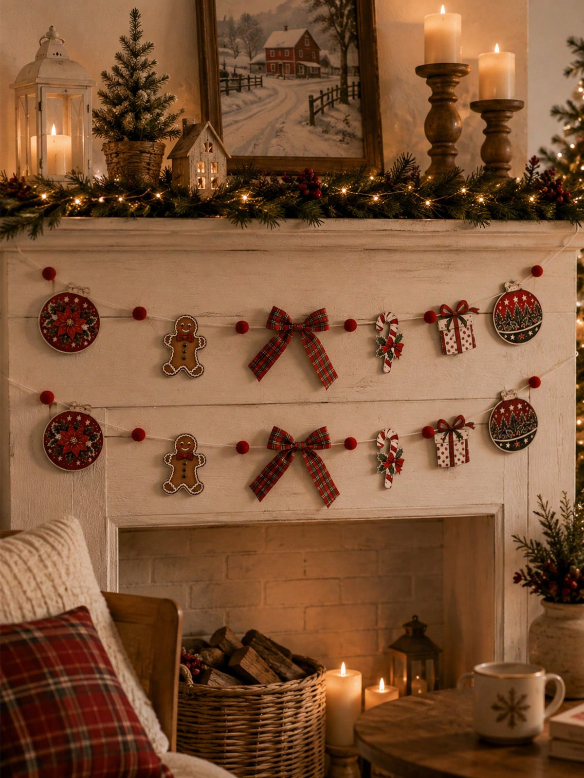 gingerbread candy cane garland - photo 9