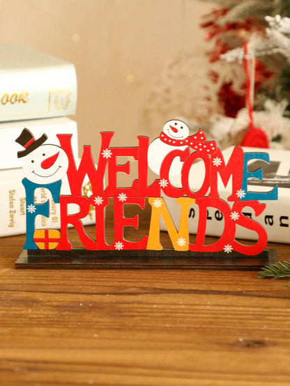 let it snow snowman tabletop sign - photo 8