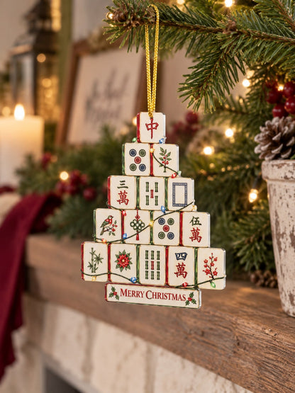 mahjong Christmas tree ornament - photo 8