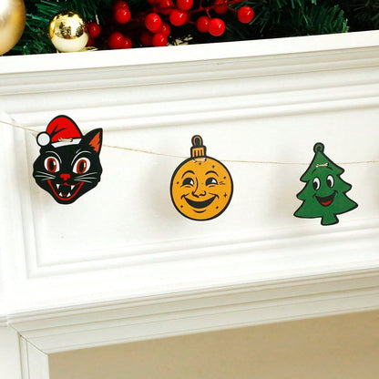 black cat Christmas garland - photo 8