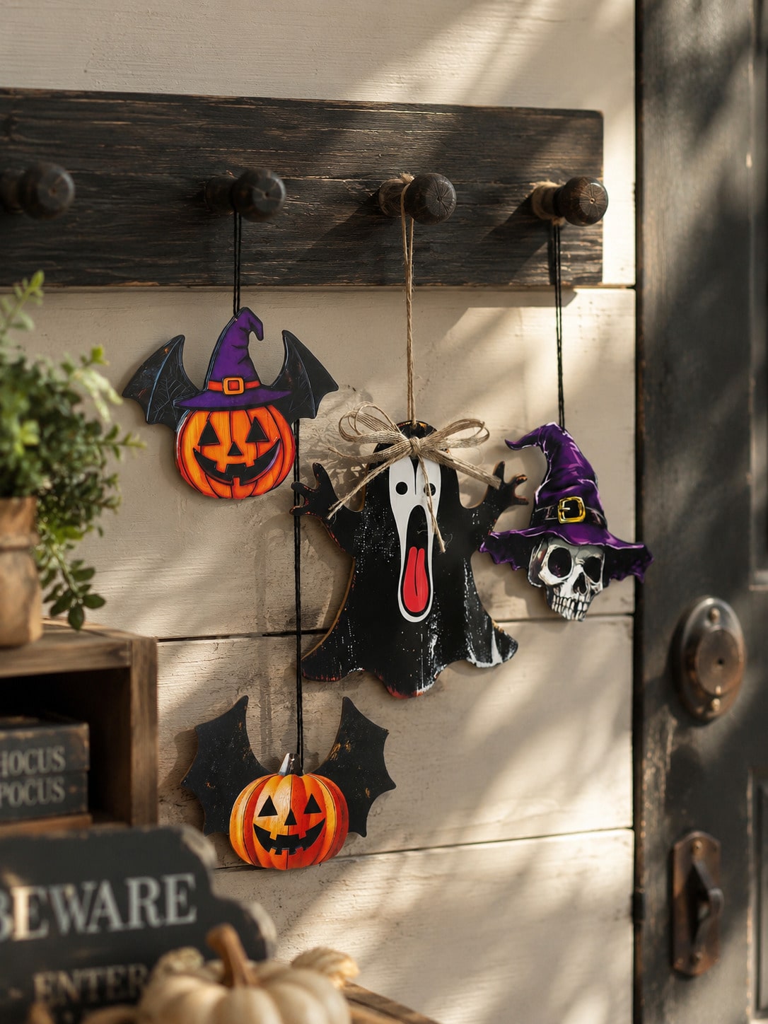 skull pumpkin ghost hanging ornaments - photo 8