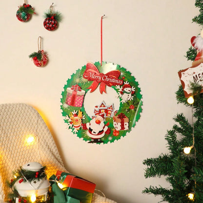 Merry Christmas wreath hanging sign - photo 8