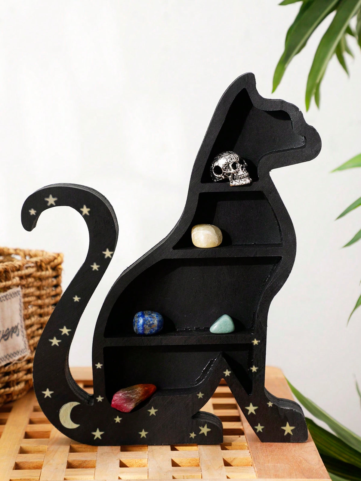 black cat crystal display shelf - photo 8