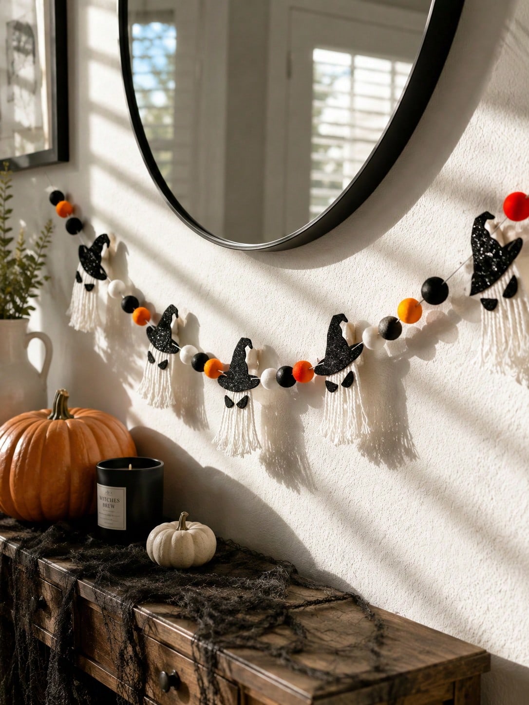 witch ghost Halloween banner - photo 8