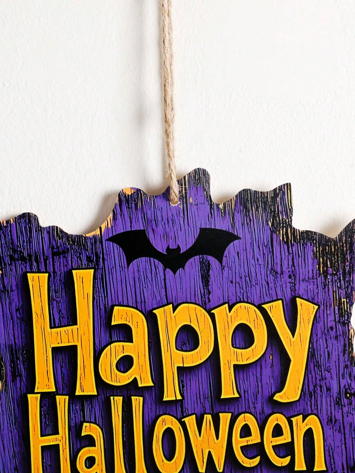 Happy Halloween bat hanging sign - photo 8