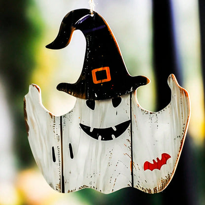 witch hat ghost hanging sign - photo 8