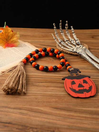 jack-o-lantern beaded garland - photo 7