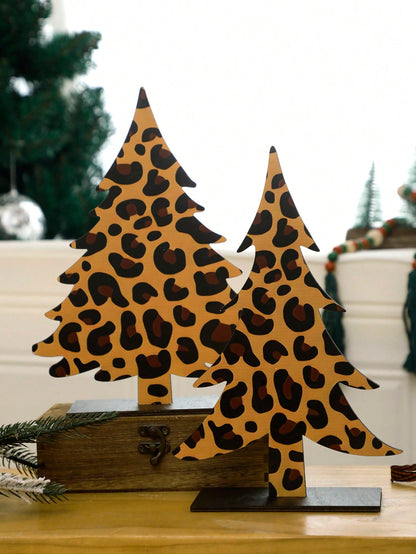 leopard print Christmas tree decor - photo 7