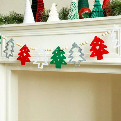 felt Christmas tree garland - photo 8