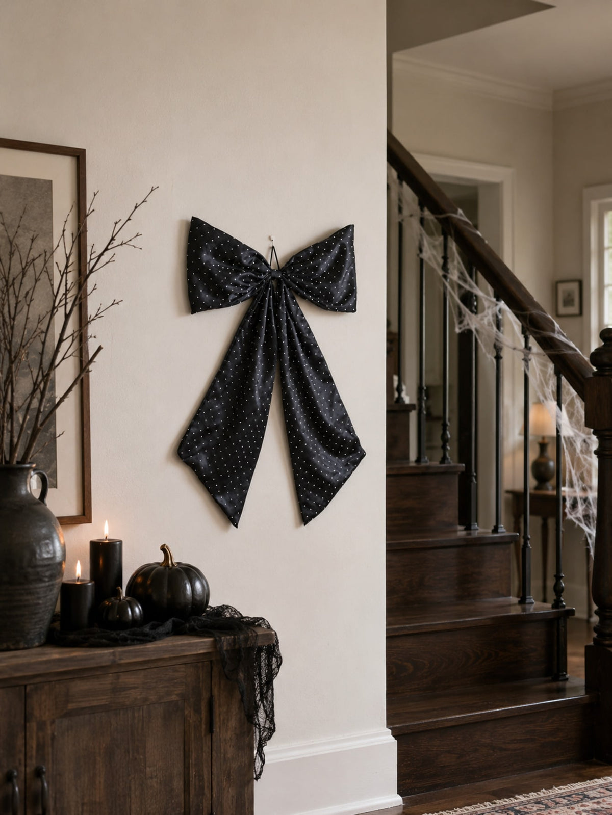 large black glitter bow - photo 9