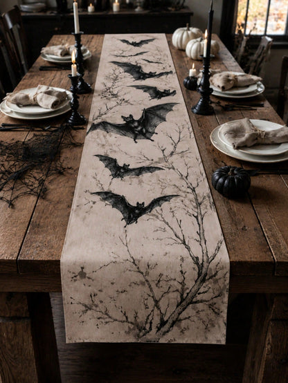 Halloween bat table runner - photo 8