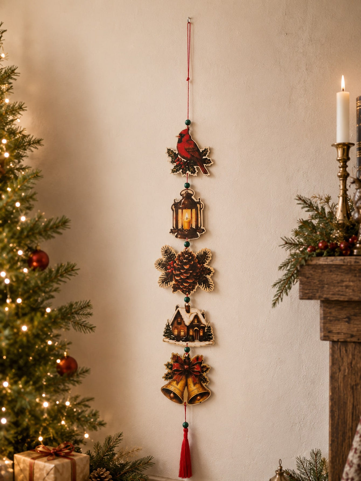 cardinal lantern Christmas hanging decor - photo 9