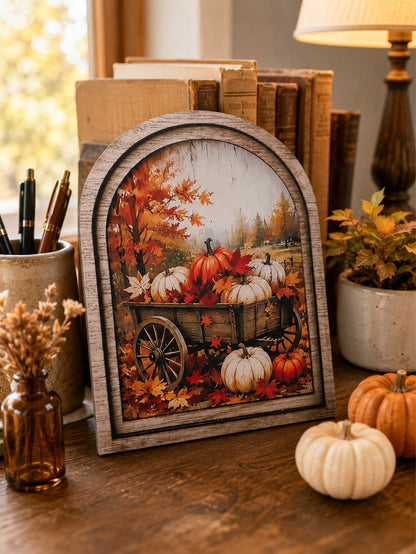 pumpkin wagon arch sign - photo 8