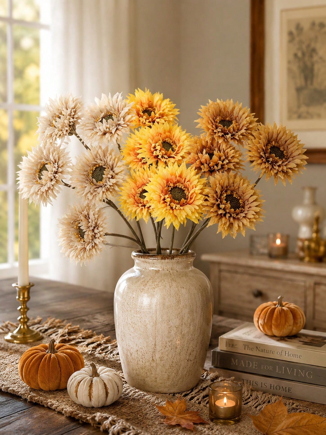 rustic artificial sunflower bunch - photo 8