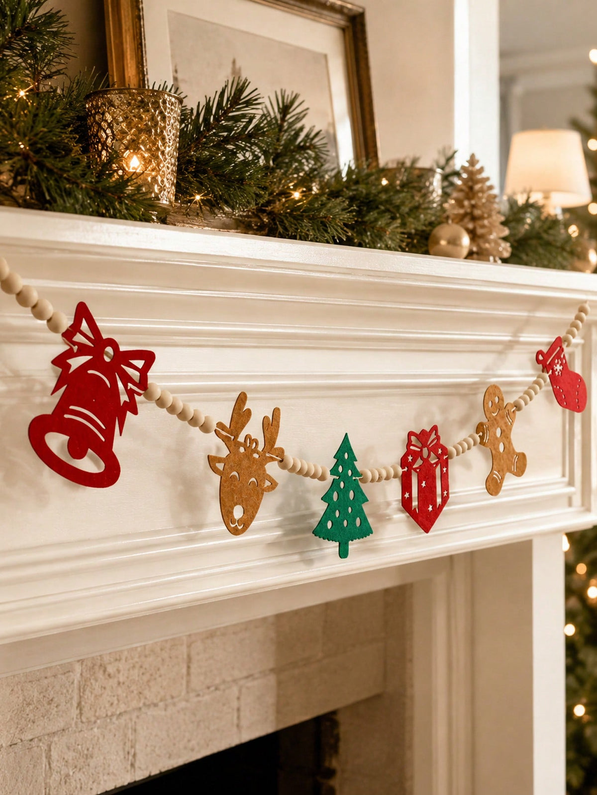 Christmas icons felt garland - photo 8