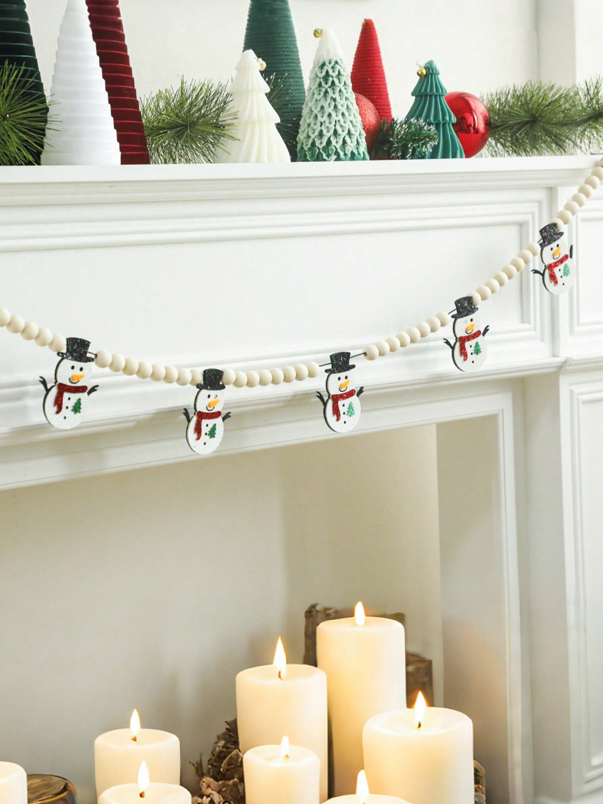 felt snowman garland - photo 8