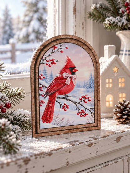 winter cardinal arch tabletop sign - photo 9