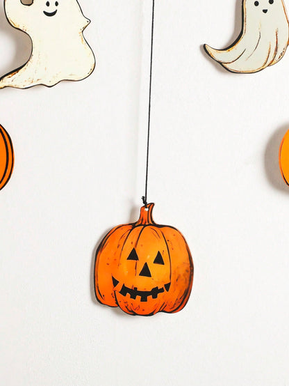 Halloween moon ghost door hanging set - photo 8