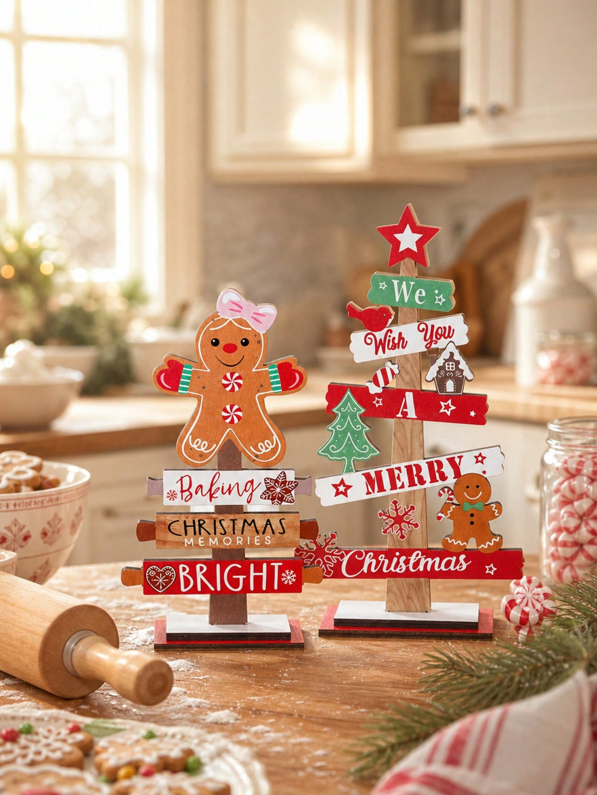 gingerbread tabletop sign - photo 9