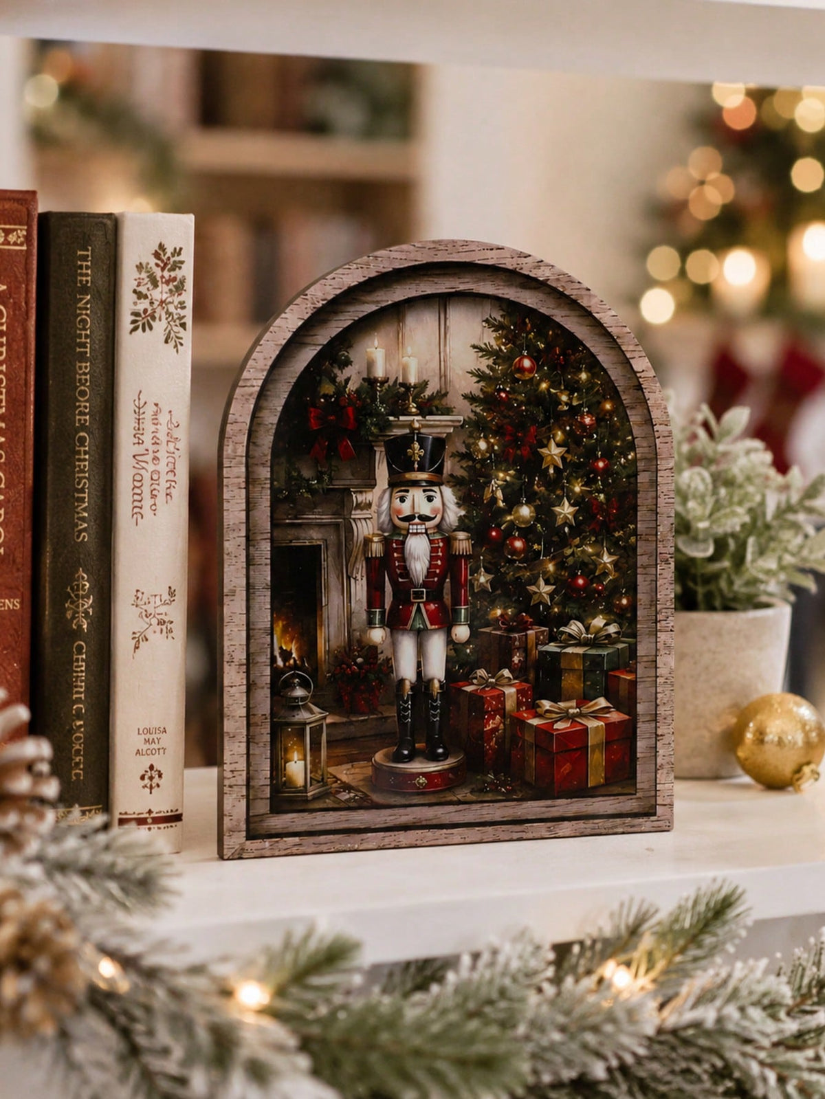 nutcracker Christmas arch tabletop sign - photo 9