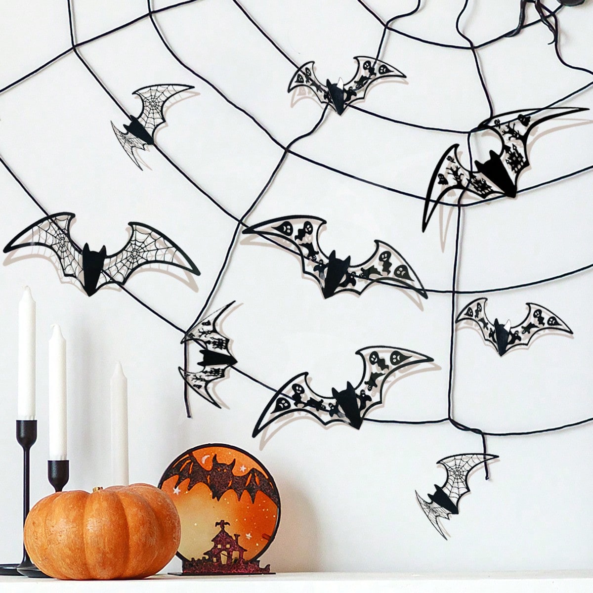 black bat wall stickers 14 pieces - photo 8