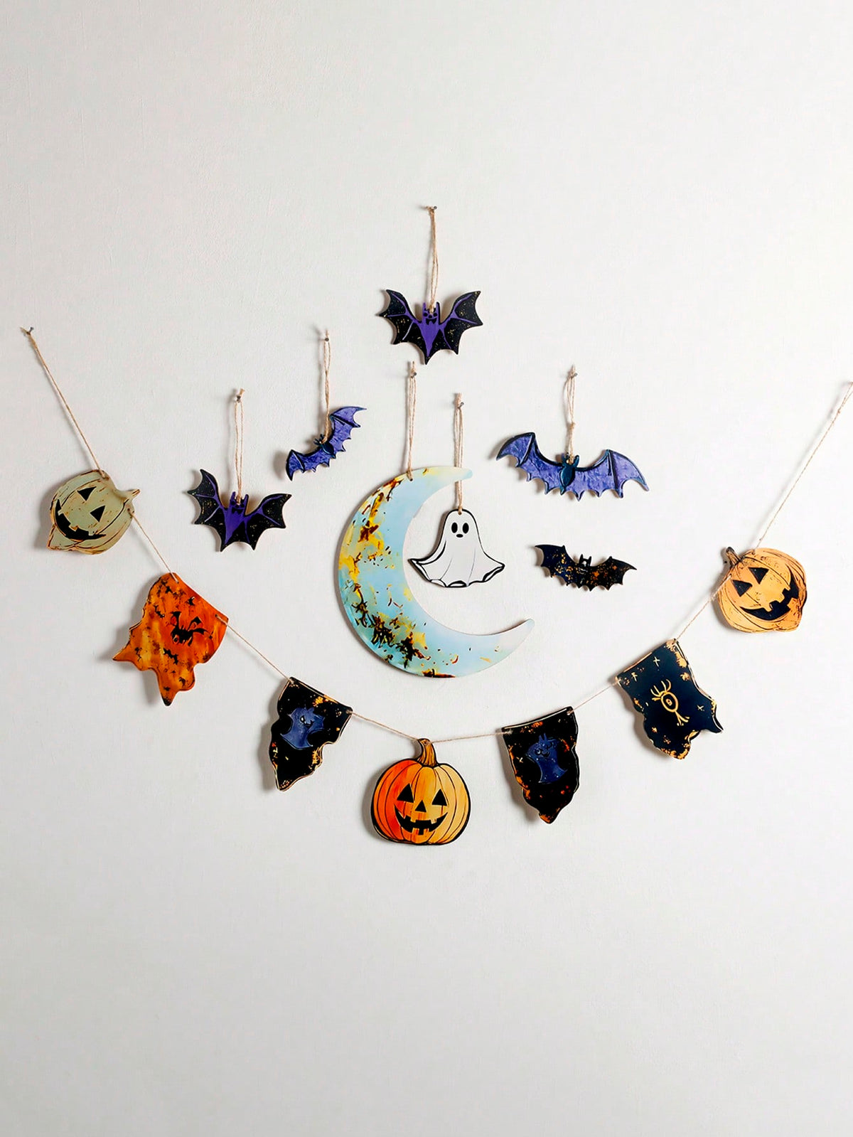 ghost pumpkin moon Halloween banner - photo 8