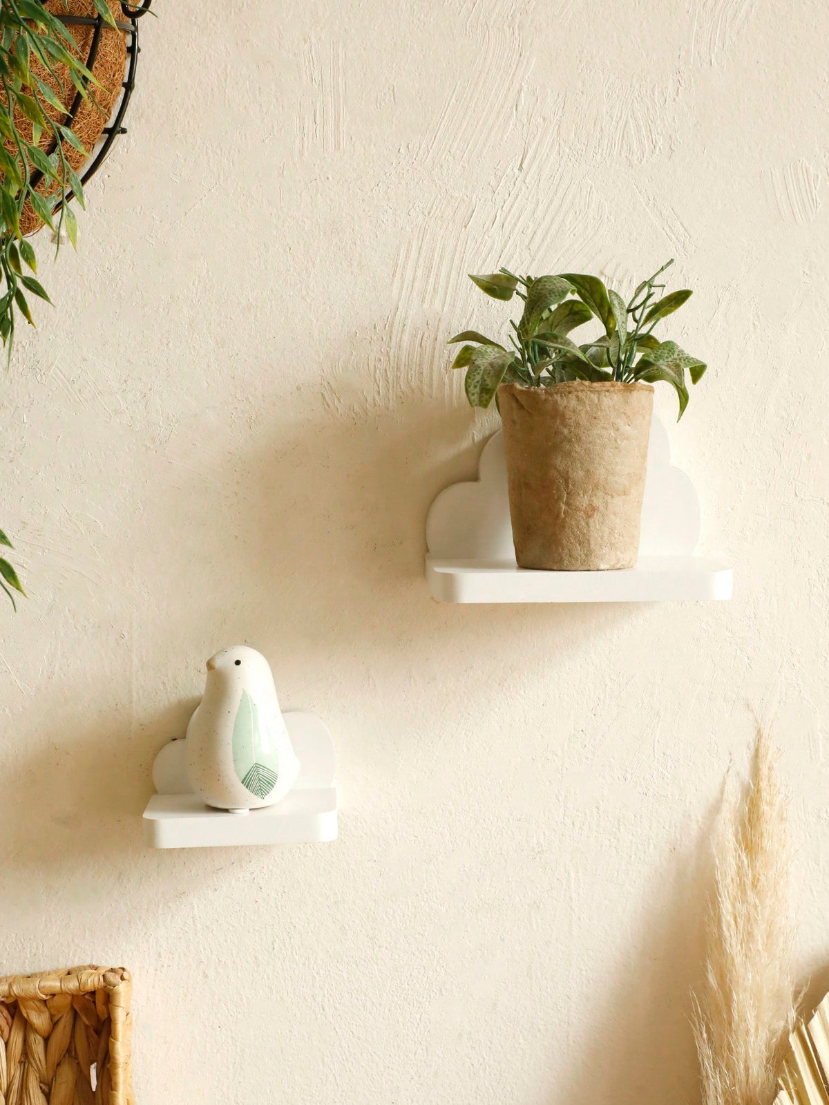 white cloud floating wall shelf - photo 8