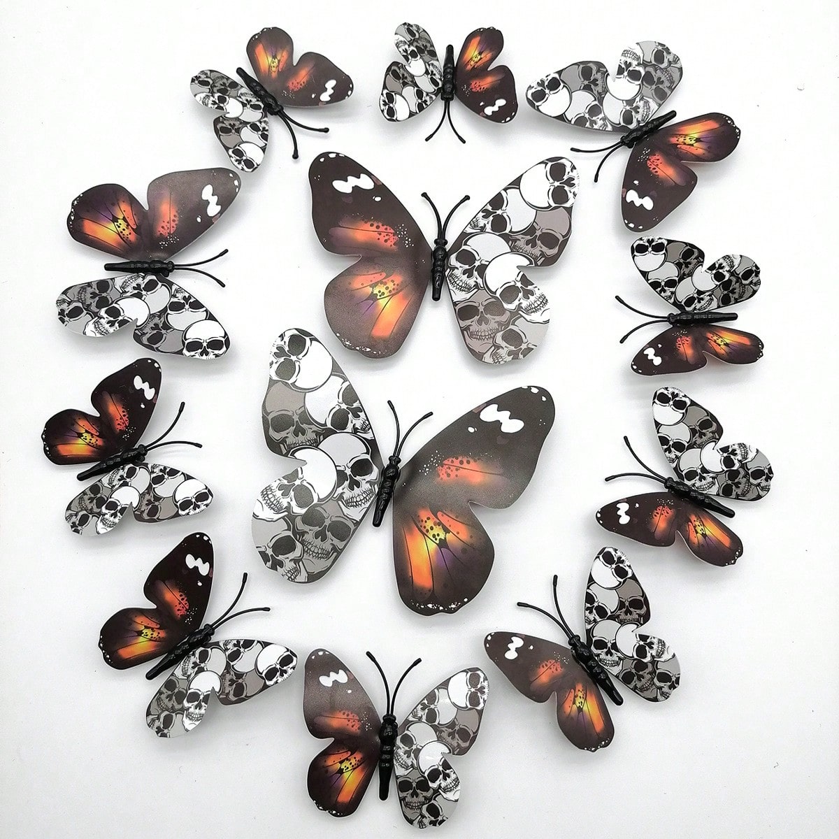 skull butterfly wall stickers - photo 7