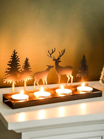 deer silhouette tea light holder - photo 8