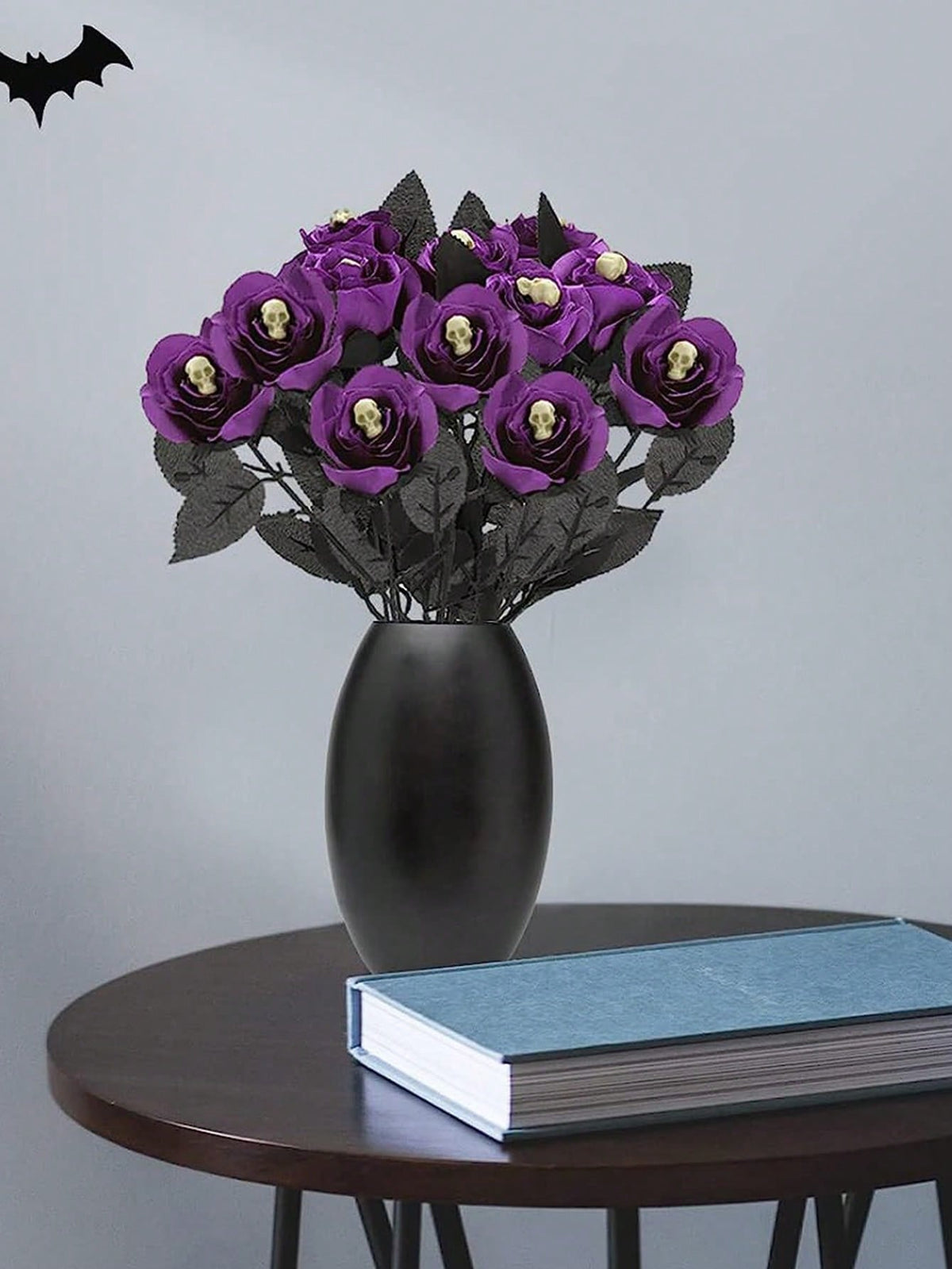 purple skull rose artificial flowers - photo 8