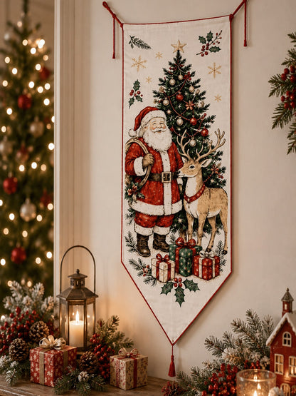 vintage Santa Christmas door banner - photo 9