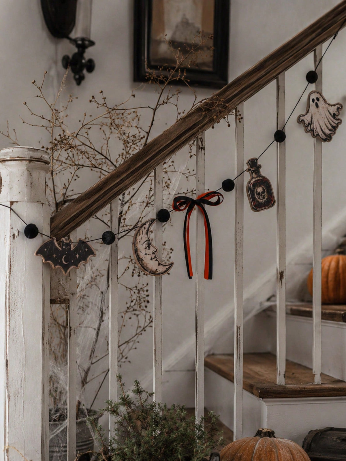 bat moon potion Halloween garland - photo 8