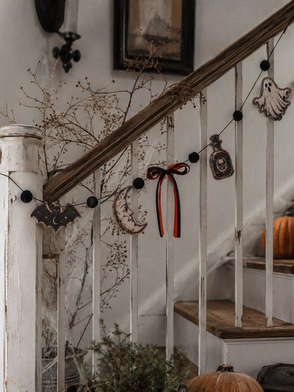 bat moon potion Halloween garland - photo 8