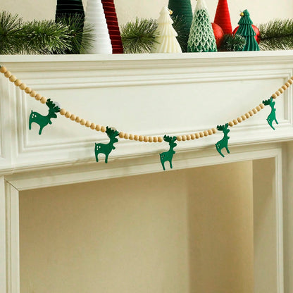 felt reindeer bead garland - photo 8