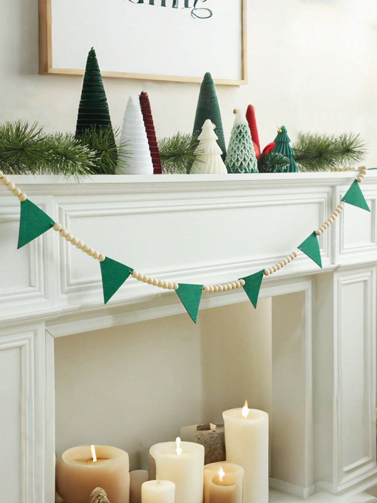 green felt pennant garland - photo 9