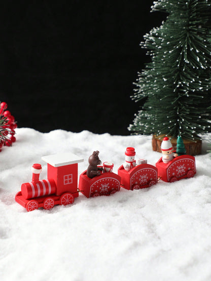 mini red Christmas train - photo 8