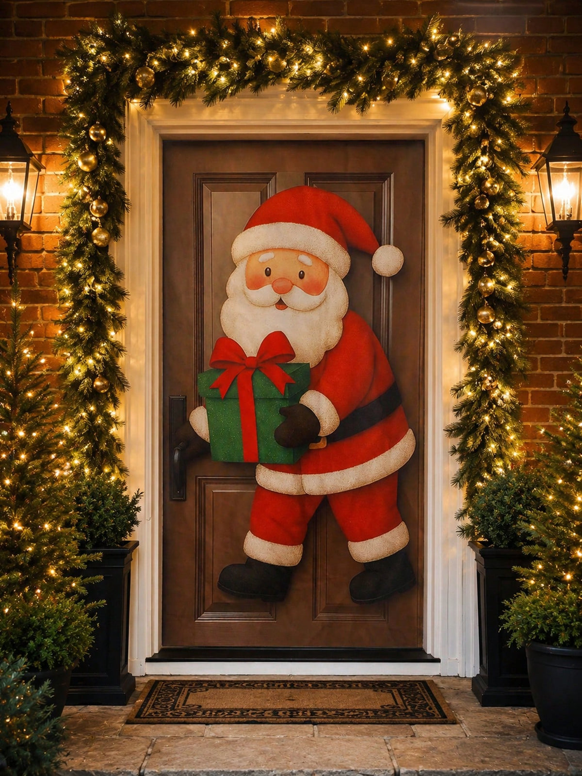 Santa Claus Christmas door banner - photo 8