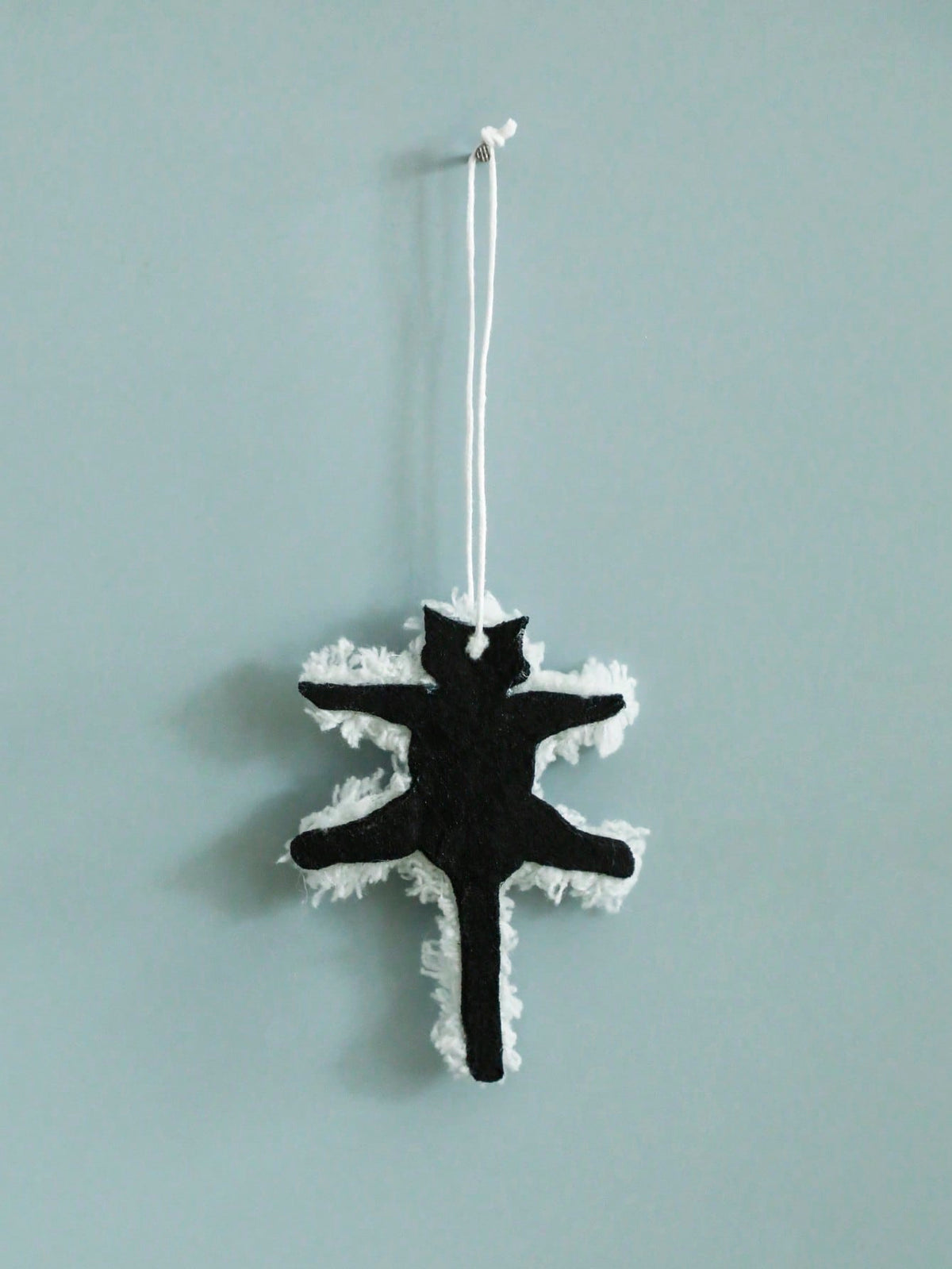 fluffy black cat ornament - photo 9