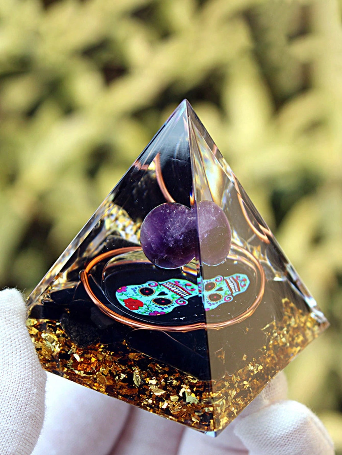 sugar skull pyramid decor - photo 8
