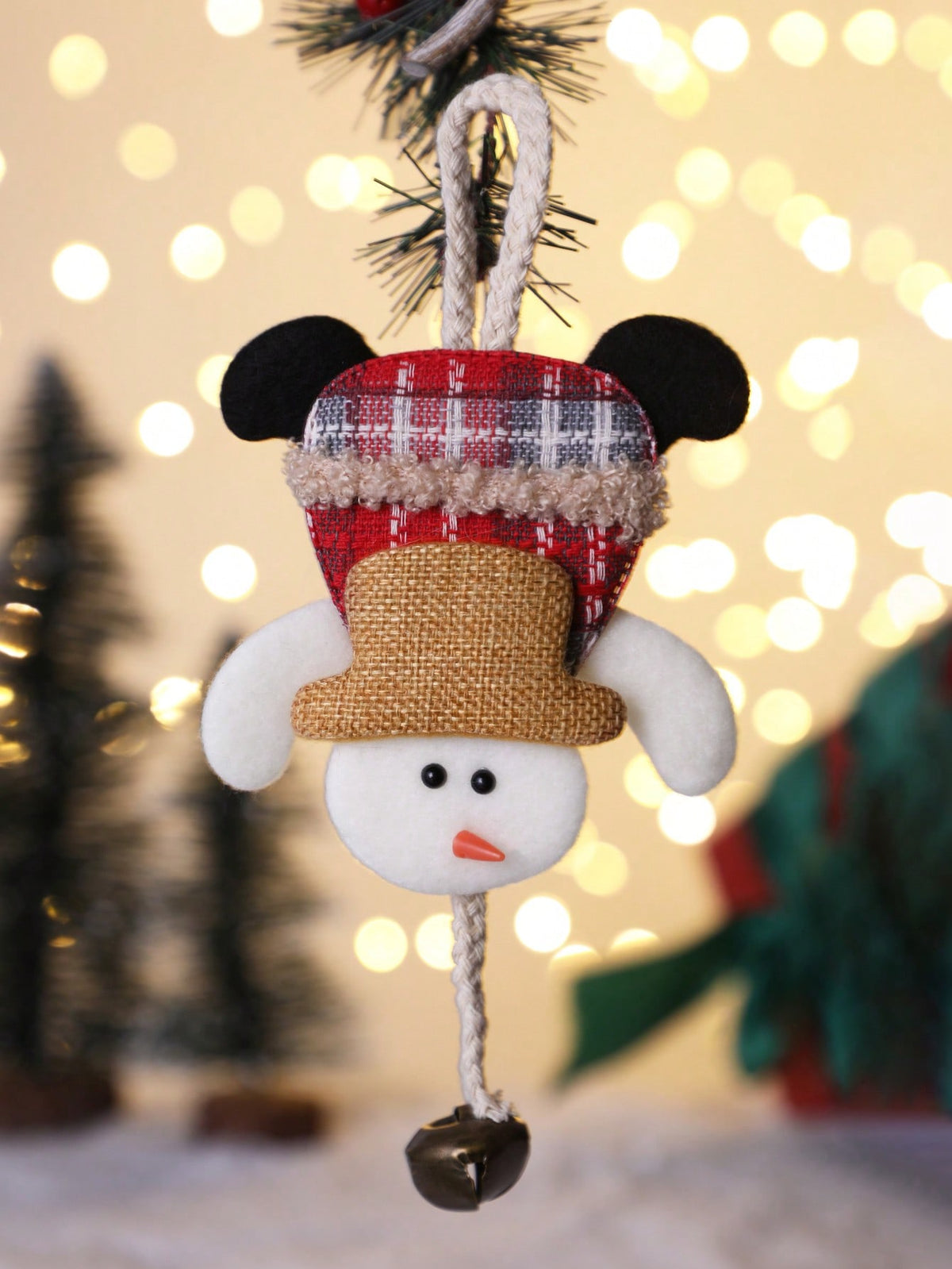 plush snowman Christmas ornament - photo 8